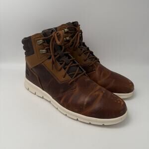 Timberland Graydon Brown Leather Chukka Sneaker Boot HoverLite Lace Up Men’s 9